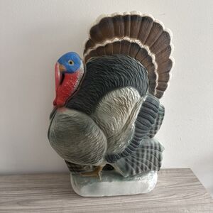 Vintage Don Featherstone Thanksgiving Turkey Blow Mold Union Products